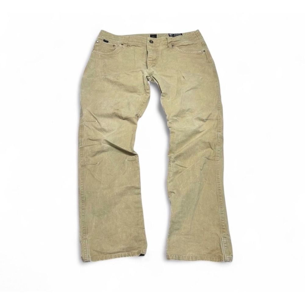 Kuhl Mens Tan Articulated Knee Outdoor Hiking Workwear Pants 36x30
